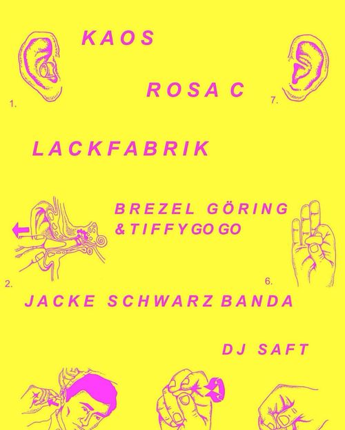 Kaos + Rosac + Lackfabrik + Brezel Göring + Jacke Schwarz
