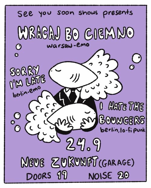 Wracaj Bo Ciemno / Sorry I'm Late / I Hate The Bouncers