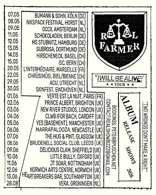 REAL FARMER (post-punk/indie-rock, nl) + PEPPI P. (garage/indie, bln)