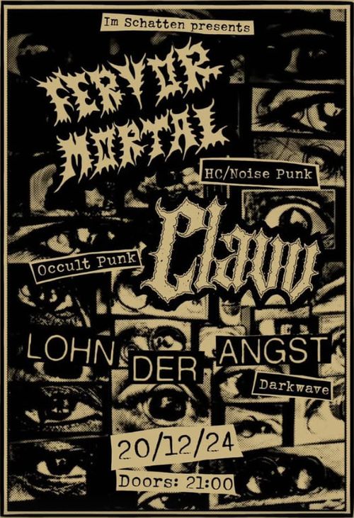 Fervor Mortal + Clavv + Lohn der Angst