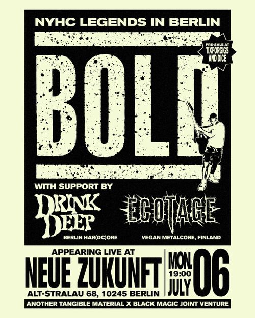 BOLD + DRINK DEEP + ECOTAGE