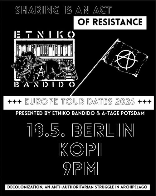 Etniko Bandido Infoshop Europe Tour 