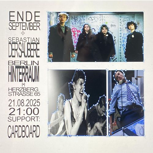 Ende September + Sebastian der Saubere + Cardboard