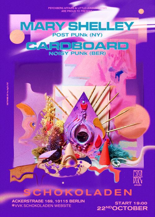 MARY SHELLEY (post-punk, nyc) + CARDBOARD (noisy post-punk, bln)