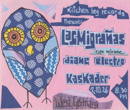  Las Migrañas tape release party with Diane Electro and Kaskader