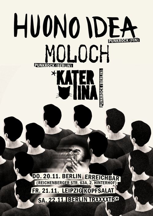 Solikonzert fürs Begehl: Moloch + Huono Idea