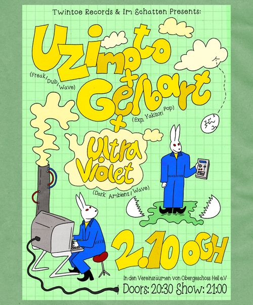 Uzimoto + Gelbart + Ultra Violet @ OGH - 2.10.