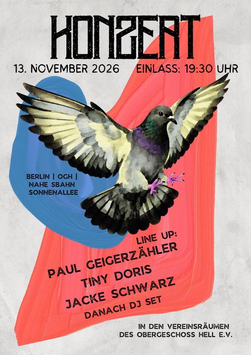 Jacke Schwarz und die Nieten + Tiny Doris + Paul Geigerzähler