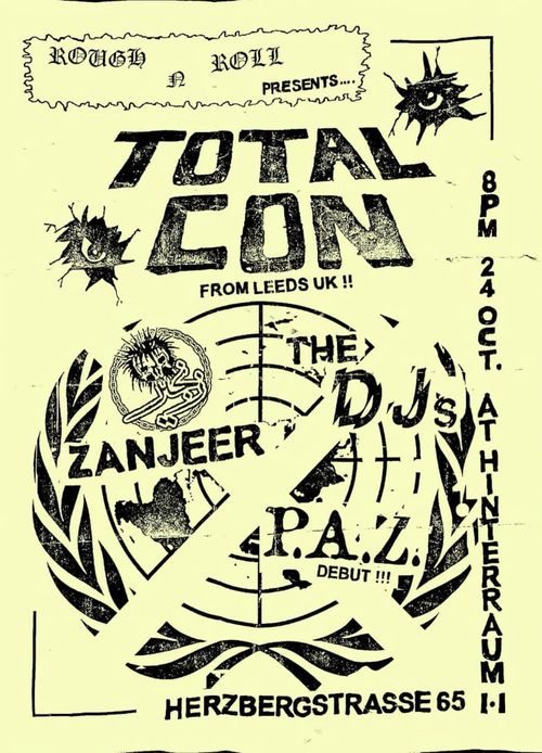 TOTAL CON + ZANJEER + THE DJs + P.A.Z.