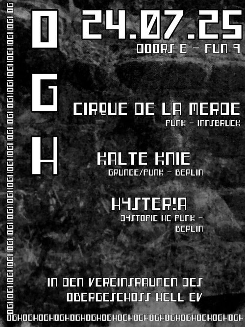 CIRQUE DE LA MERDE + KALTE KNIE + HYSTER!A