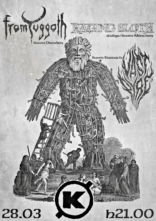 Sludge & Doom night in K: Raging Sloth + Yuggoth + Vast Pyre