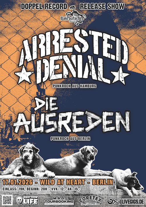 Doppel Record Release Show: ARRESTED DENIAL & DIE AUSREDEN 