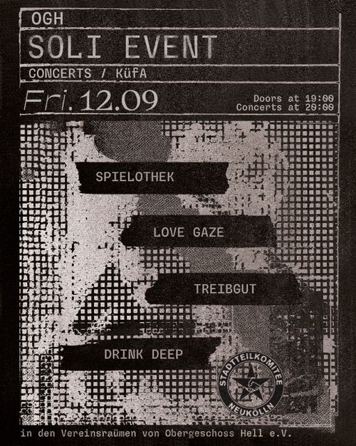 Treibgut + Love Gaze + Drink Deep + Spielothek