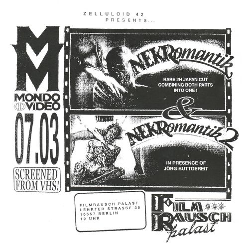 Mondo Video I: NEKROMANTIK I & II - Japan Cut (1987, OV with jap. subs, VHS) - 7PM