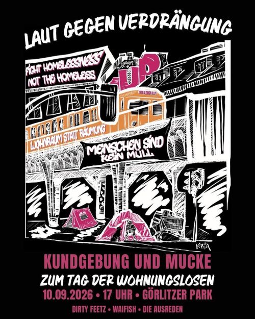 Laut gegen Verdrängung